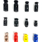 Wholesale custom colorful color hole adjuster cord lock stopper plastic cord lock for bags