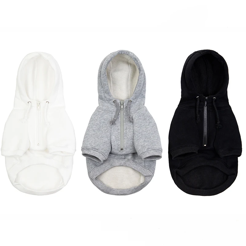 New Pet Winter Clothes Dog Hoodies Casual Sports Plain Pet Sweater Puppy Coats Best Selling Dog Clothes Factory Wholesale