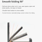 Vertical Coat HJY Modern Wall Vertical Black Single Fixed Folding Decorative Coat Hooks