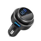 2019 new trend fashion design recommended hot bluetooth car kit, handsfree calls+mp3 player+qc3.0 3 in 1 car charger