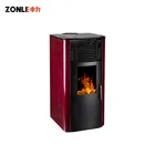 Ningbo China Modern Mobile Black Cast Iron Wood Pellet Stove