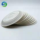 Luxury 10 inch square cornstarch eco friendly disposable biodegradable plates sets dinnerware for party