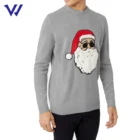 Fashion Christmas jumper men pullover grey sweater