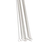 Stainless Steel Twisted Have Eye Jewelry Threading Tools 0.49 mm Beading Needles For Stringing Gemstone Or Metal Beads