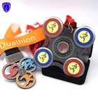 Antique nickle custom finger tip rotation medal 2019 marathon running finisher award medallion velvet gift box medallas