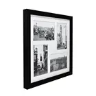 12x12 Frame 12x12 Modern Black Square Wall Mounted Wooden Collage Photo Frame