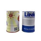 Oil drum beautiful metal tin pen holder custom design pen holder tin pencil holder