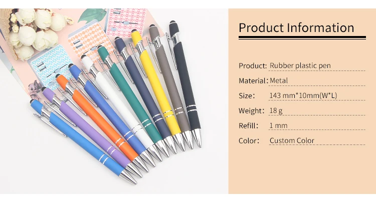 pen custom logo stylus metal pens with custom logo promotional