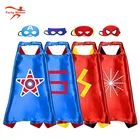 Yiwu chaola free samples wholesale 70X70CM halloween capes for kids costume superhero cape and mask in bulk