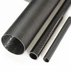Manufacture high modulus 3k carbon fiber round tube/pole/pipe custom