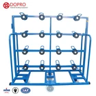 High quality warehouse metal Textile silk transport rack