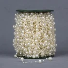 String Beads Hanging Pearl Plastic Roll Chain Decor Party Christmas String Of Beads Christmas Beads For Tree