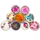 Luxury Custom Dry Flower Aroma Soy Wax Decorative Crystal Stone Scented Tin Candle