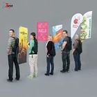 Outdoor Backpack Cheap Advertising Feather Flag And Banner Teardrop Backpack Flags