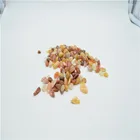 Natural Donghai crystal golden silk jade tumbled healing stones display for mobile phone shell sale 7-9mm