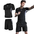 Wholesales Bodybuilding Wicking Active Athletic Men Sport Outfit Fitness & Yoga Wear Workout Yoga Set 2 Pieces Suit