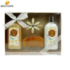 floral scent natural hair shampoo and hair conditioner gift set