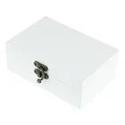 Deocrative rustic antique wedding bands ring bearer white wooden boxes