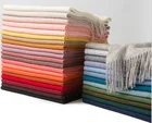 Low price hot sale winter factory Cashmere 35cm widened lengthened custom 100% wool scarf