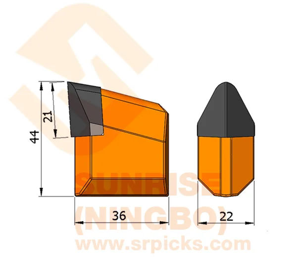 RT2 Horizontal directional drilling tools betek hdd weld on carbide