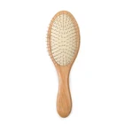 brand wholesale High Quality Hight quality pocket small cute wooden Bamboo hair brush, beard brush for travel use for kids