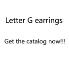 Diamond Earrings Earrings Real Gold Plated Rhinestone Diamond Cc Earrings Stud Letter Jewelry