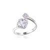 K594 Big and small stone diamond cutting engagement ring fashion designs by Moyu