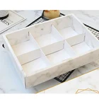 luxury eco friendly wholesale cardboard organizer food dividers cup cake dessert cookie bakery gifts guest packaging box