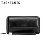 Men Wallet High Level Baron Wholesales Long Pure Color Men Pu Leather Wallet