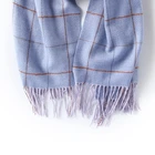 Women cashmere feel tartan shawl scarf pashmina fashion scarf wholesale