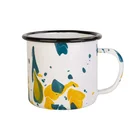 Chinese 720ml stemless wine tumbler tin mug enamel wholesale tea cup