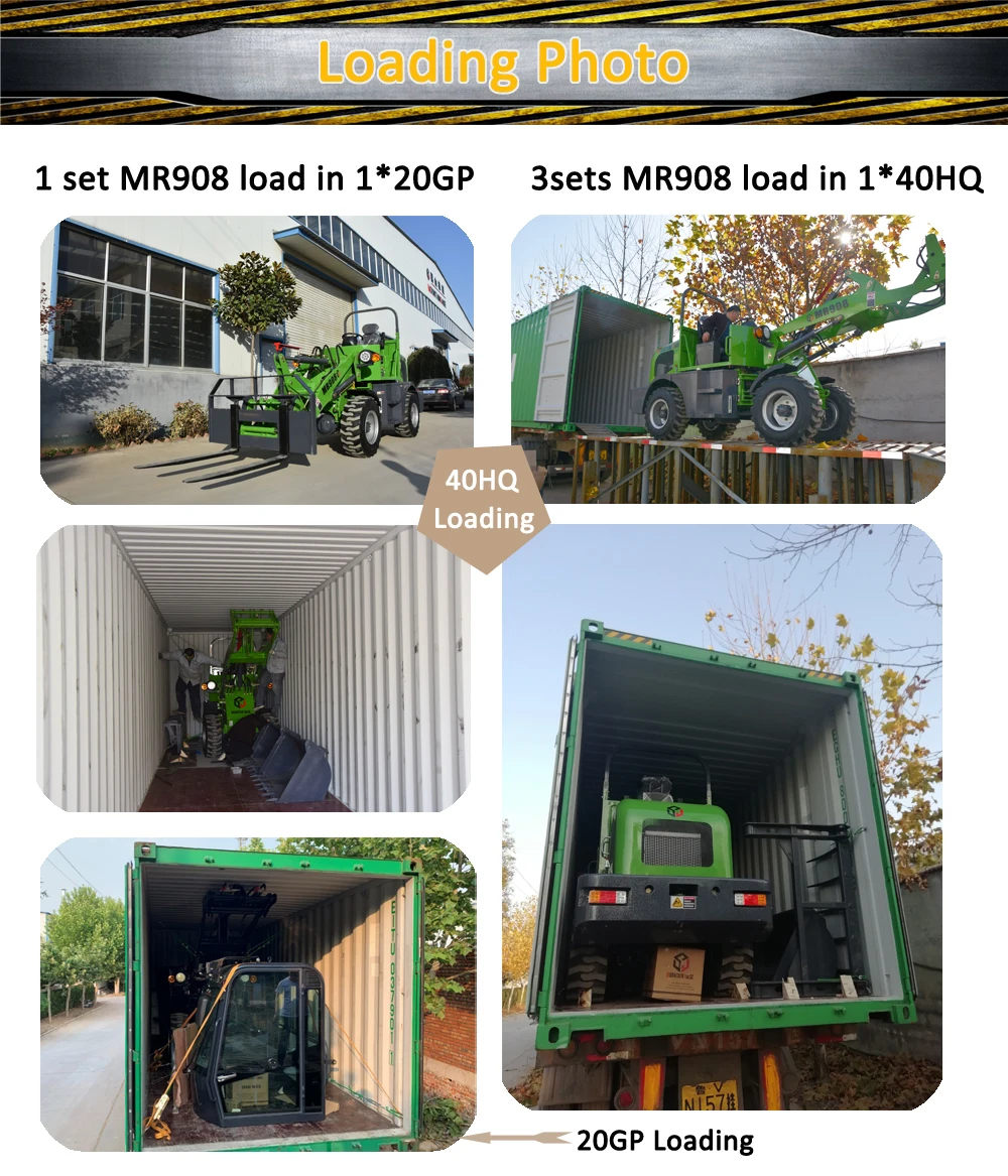 ZL06 ZL08 small loader mini wheelloader