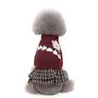 Explosive pet dog knit sweater dress clothes