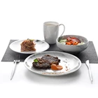 28 Ceramics Wedding Banquet Chinaware Sets, High End Hotel Tableware Set Dinnerware, Colored Porcelain Dinner Sest Modern>
