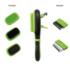 Pet Hair Grooming Tool Double Sided Massage Deshedding Dematting Pin And Bristle Brush Comb For All Breeds Dogs Cats
