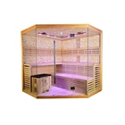 4-5 people ozone China mainland wooden steam sauna cabin for home use