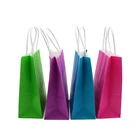 Wholesale spot goods custom luxury clothes bag shopping paper bag kraft gift packaging bag with logo print