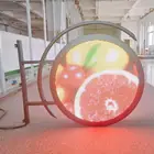 P4 P8 Indoor Outdoor Circle led screen Banner Logo Sign Round led display