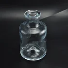 Transparent glass oil diffuser bottle aroma fragrance with reed home decoration wholesales