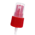 Small discharge rate plastic cosmetic shiny red fine mist spray pump 20/410