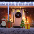 Holiday Christmas Decoration 8-piece Set Of Signs With Pile Holiday Courtyard Decoration Corrugated Outdoor Lawn Signs