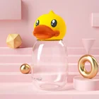 FACE & B.Duck New Arrival Leak Proof Tritan Plastic BPA Free Cartoon Water Bottle for Kids with Sleeve and Strap