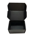 Black packaging custom printed shipping boxes
