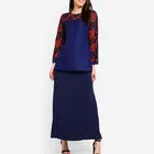 2019 Online Muslim Dress Crochet For Women Islamic Blouse Elegant Ruffle Womens Plus Size Tops