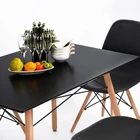 Kitchen furniture black white 4 seater dining room table providers