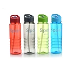 750ml plastic water bottle rainwbow rubber ring body straw and handle plastic sport bottle