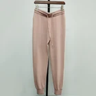 Cashmere Lady Knit Suit Pink Cashmere Pants Women Sweater OEM/ODM soft trousers