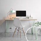 Good Price Best Quality Modern Metal Sofa Legs Office Desk Feet Raw Steel Blue12 Inch Hairpin Legs