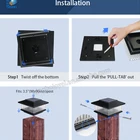 Light Lights Led Light For Outdoor LOYAL 3000K Warm Light Plastic 3.5'' Outdoors LED Solar Deck Post Lights For Homes