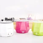 1.3/1.6L electric mini nuti rice cooker Diamond shape with white green and pink color
